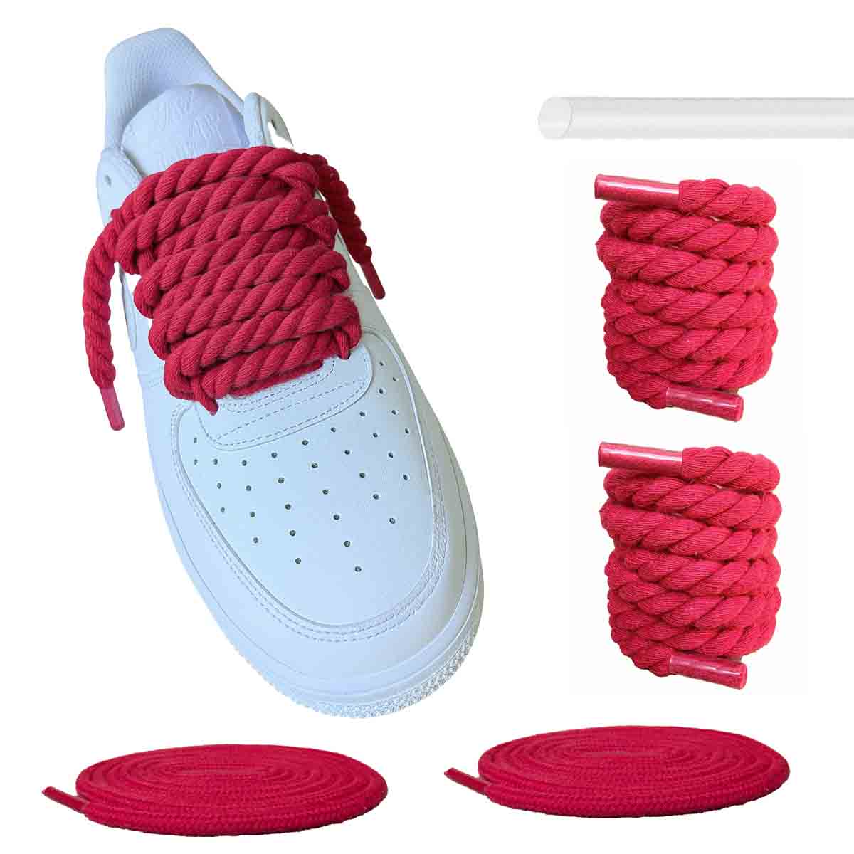 Rood – dikke veters touw rood