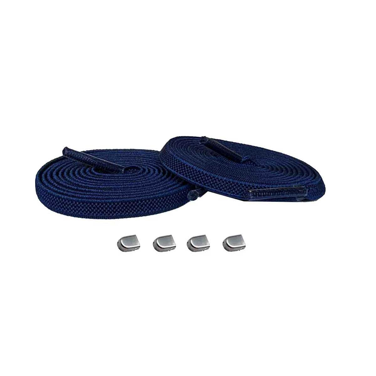 veters-elastisch-blauw-marine-capsule-zilver-mat