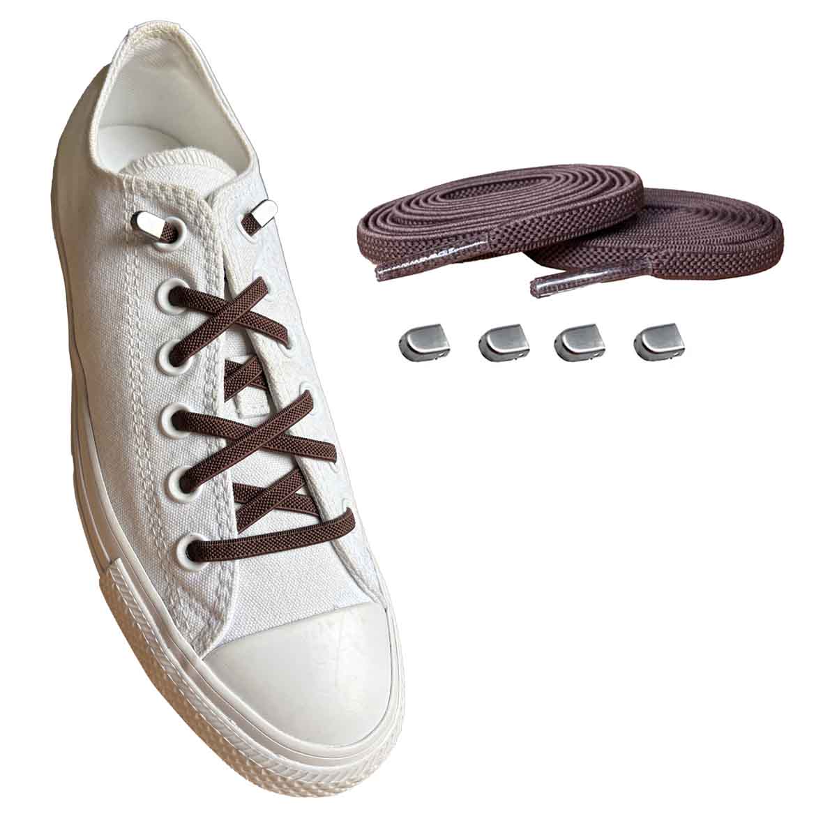 veters-elastisch-bruin-capsule-zilver-mat-schoenen