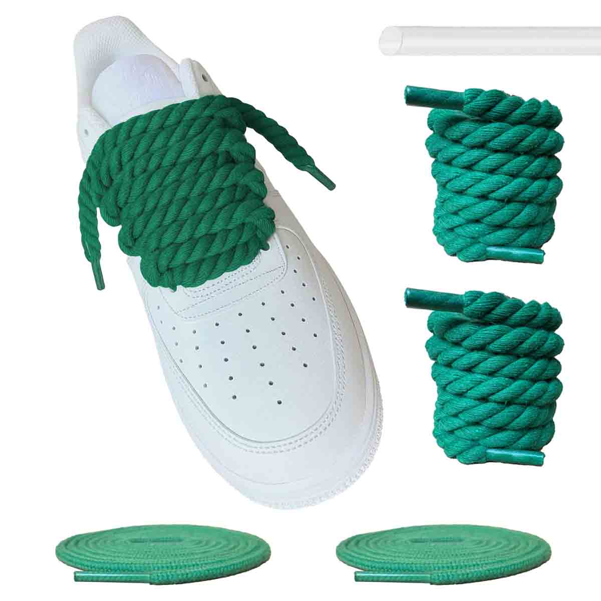 dikke-veters-touw-groen-donker