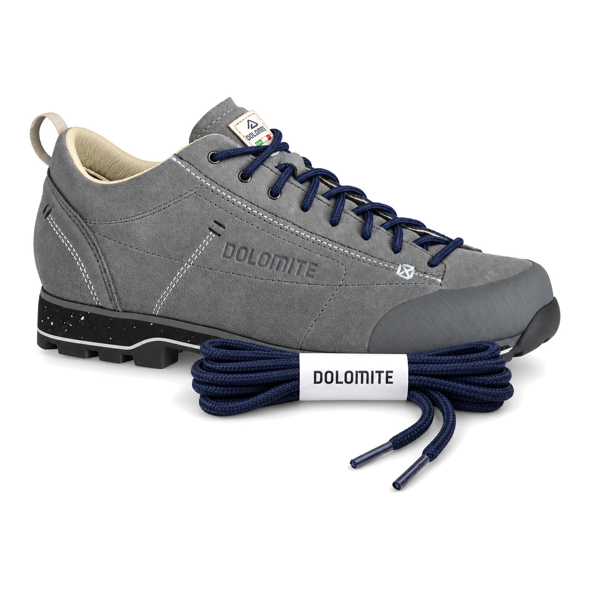 Blauw marine – dolomite veters blauw navy 04 schoen grijs