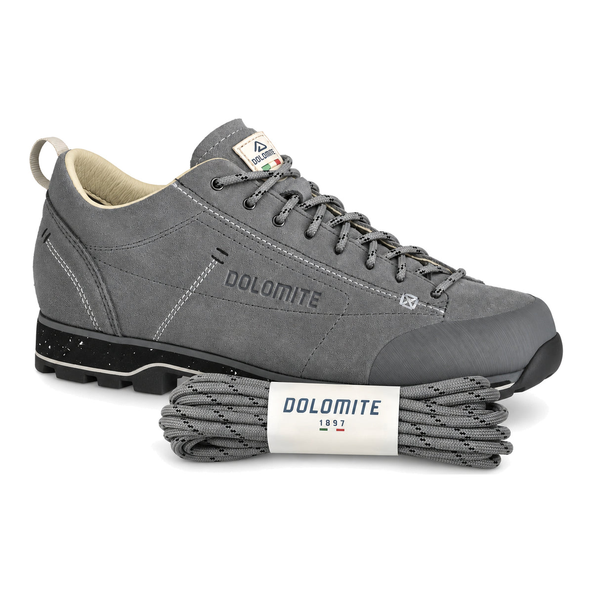 Zwart grijs – dolomite veters grijs zwart gedessineerd 03 schoen grijs
