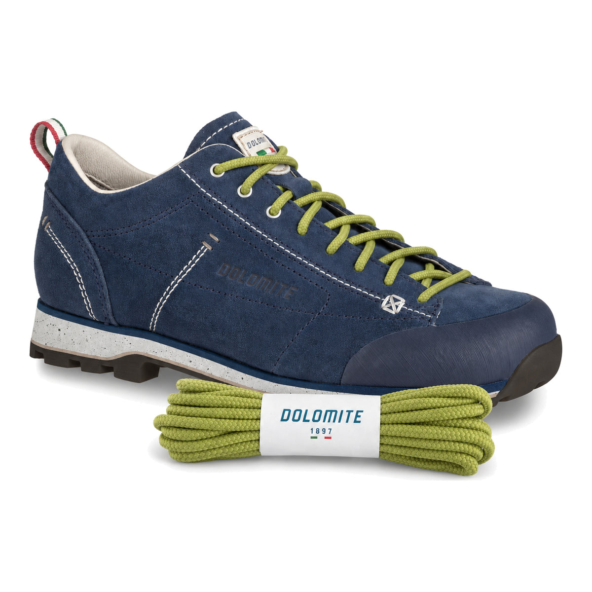 Groen – dolomite veters groen 04 schoen blauw navy