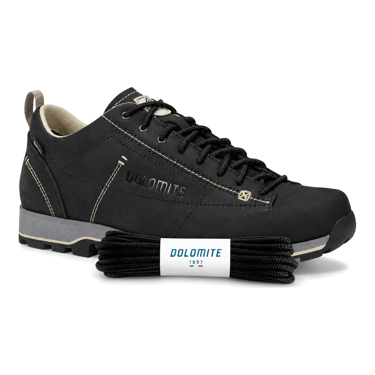 Zwart – dolomite veters zwart 02 schoen zwart