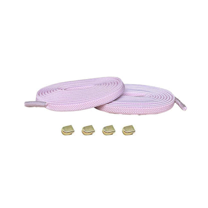 Roze / Goud – elastische veters clips roze goud 01 hoofdafbeelding