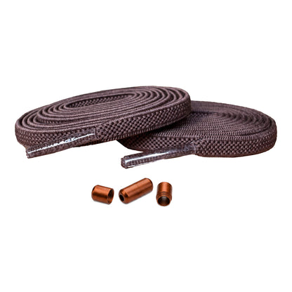 Bruin – elastische veters draaisluiting bruin 1