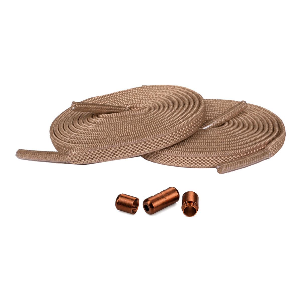 Bruin licht – elastische veters draaisluiting bruin licht 1