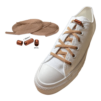 Bruin licht – elastische veters draaisluiting bruin licht 2