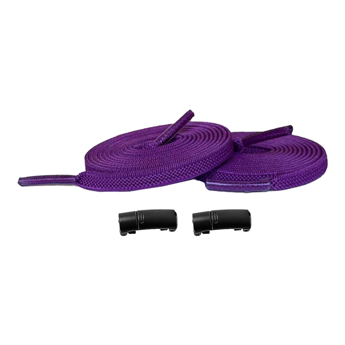 Paars / Zwart – elastische veters magneten paars zwart 01 hoofdafbeelding