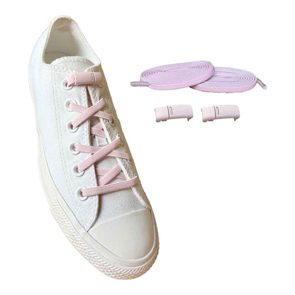 Roze / Roze – elastische veters magneten roze roze 02 aan schoen