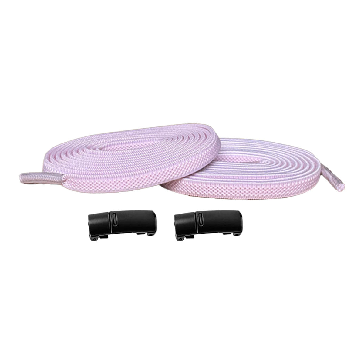 Roze / Zwart – elastische veters magneten roze zwart 01 hoofdafbeelding