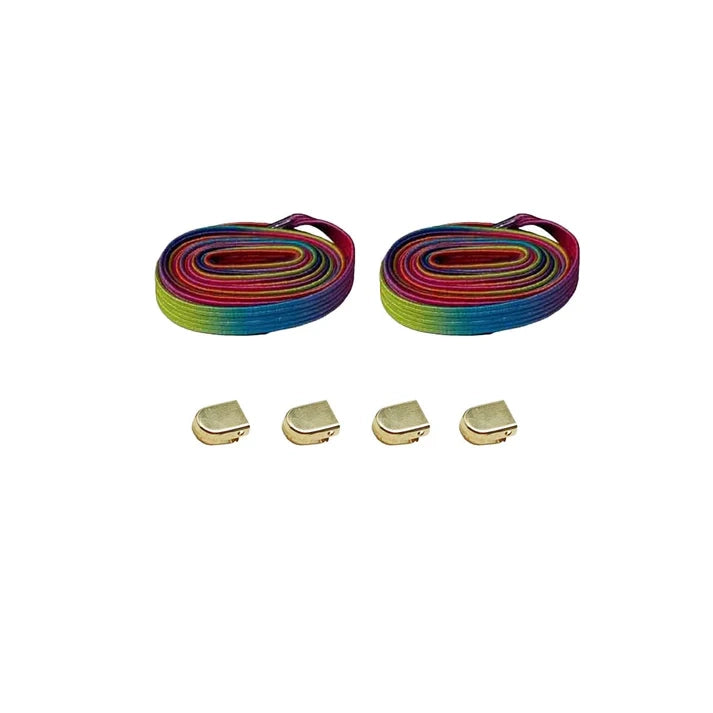 elastische-veters-regenboog-goud