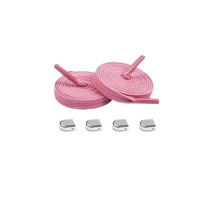 elastische-veters-roze-zilver