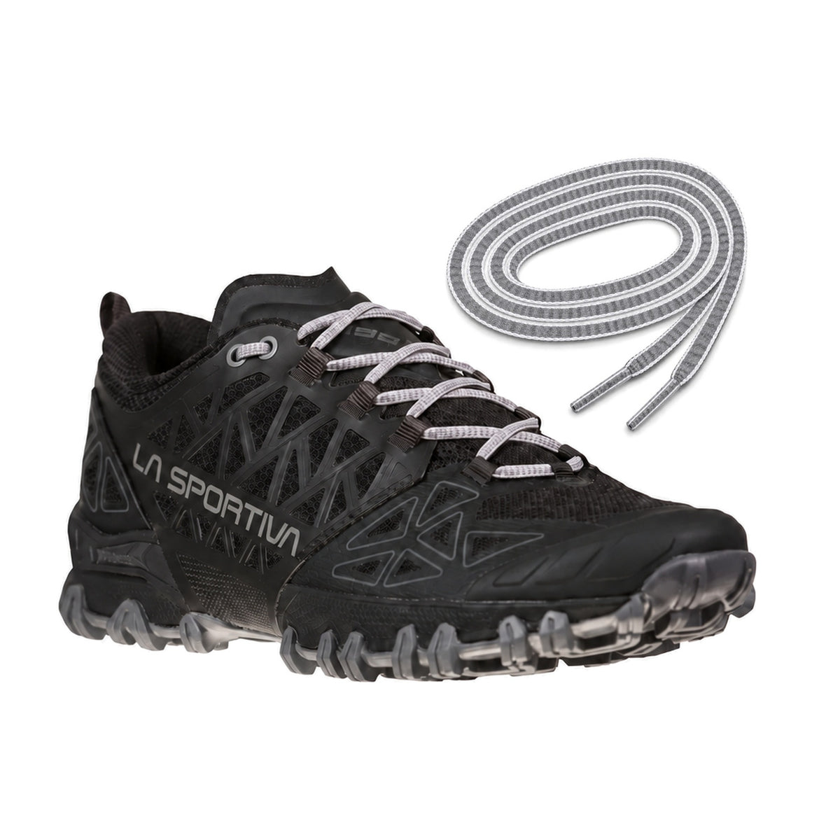 Grijs / 132 cm – la sportiva mountain running laces grijs licht 132 cm 02 bushido ii