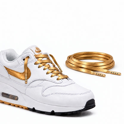 Goud – leren veters plat goud 06 schoen nike air max