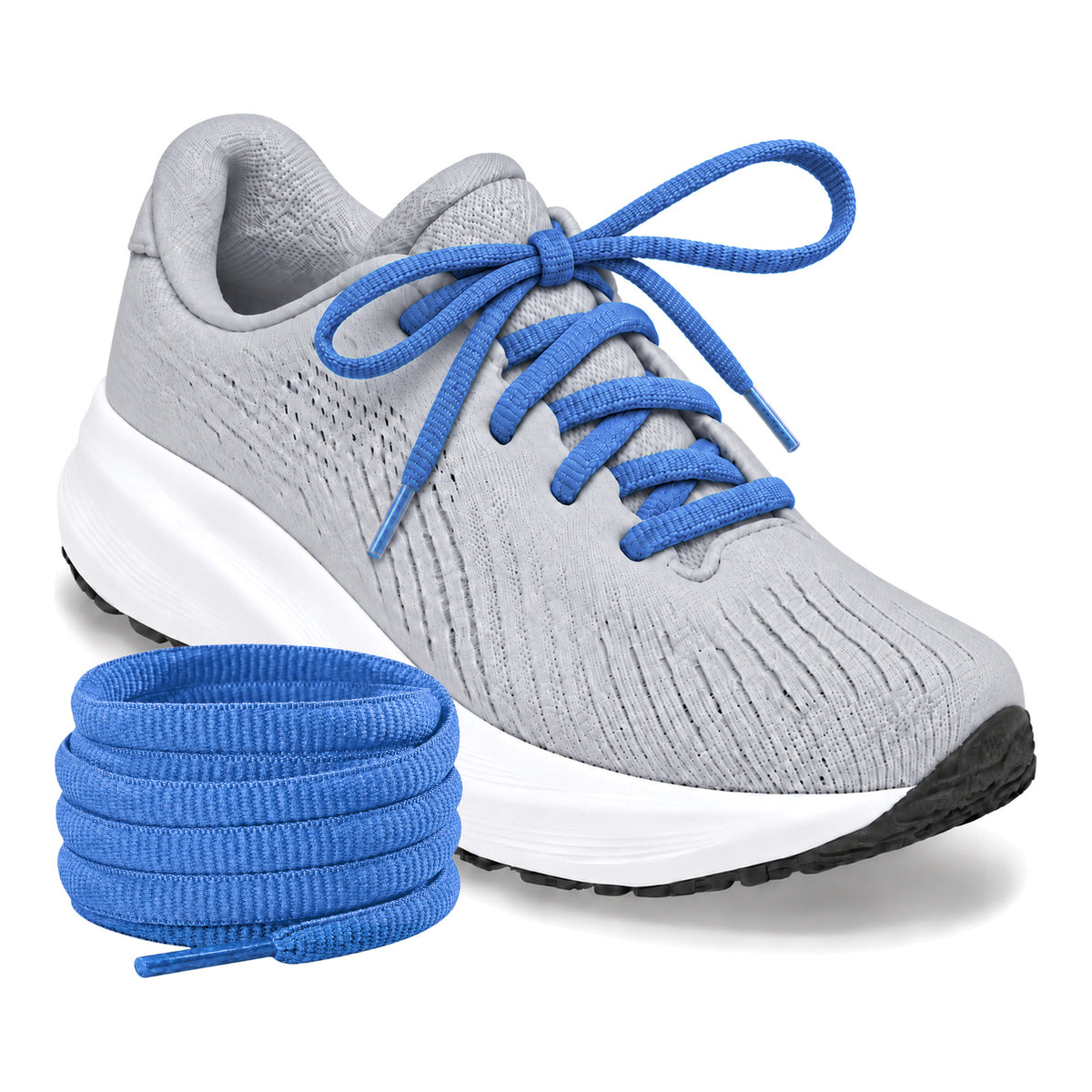 Blauw – ovale veters halfrond loopschoenen blauw 03 loopschoen grijs licht rol
