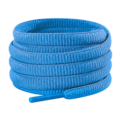 Blauw azuur – ovale veters halfrond loopschoenen blauw azuur 01 hoofdafbeelding