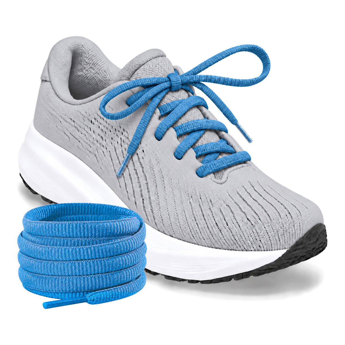 Blauw azuur – ovale veters halfrond loopschoenen blauw azuur 03 loopschoen grijs licht rol