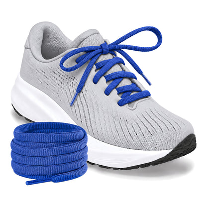 Blauw donker – ovale veters halfrond loopschoenen blauw donker 02 loopschoen grijs licht rol