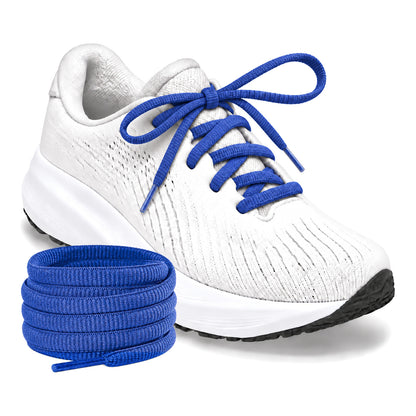 Blauw donker – ovale veters halfrond loopschoenen blauw donker 04 loopschoen wit rol