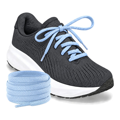 Blauw licht – ovale veters halfrond loopschoenen blauw licht 02 loopschoen antraciet rol
