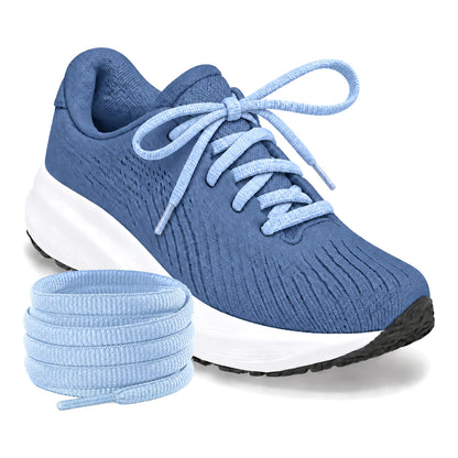 Blauw licht – ovale veters halfrond loopschoenen blauw licht 03 loopschoen blauw rol