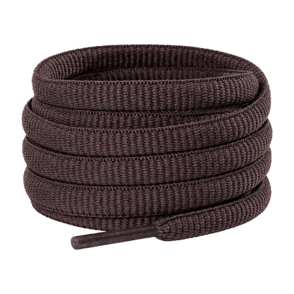 Bruin donker – ovale veters halfrond loopschoenen bruin donker 01 hoofdafbeelding