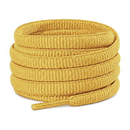 Geel – ovale veters halfrond loopschoenen geel 01 hoofdafbeelding