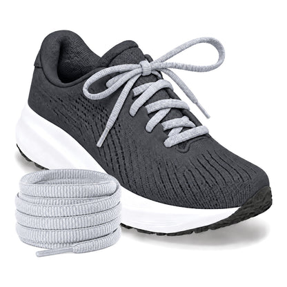 Grijs licht – ovale veters halfrond loopschoenen grijs licht 02 loopschoen antraciet rol