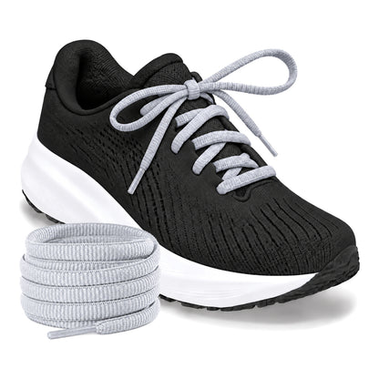 Grijs licht – ovale veters halfrond loopschoenen grijs licht 04 loopschoen zwart rol