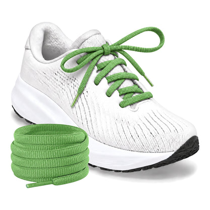 Groen – ovale veters halfrond loopschoenen groen 04 loopschoen wit rol