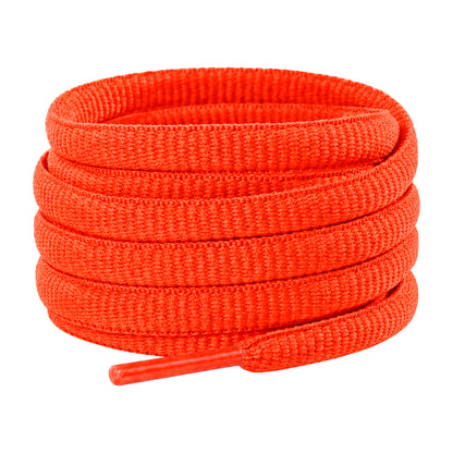 Oranje neon – ovale veters halfrond loopschoenen oranje neon 01 hoofdafbeelding