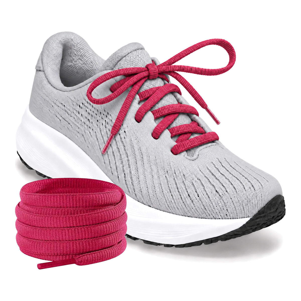 Pink – ovale veters halfrond loopschoenen pink 03 loopschoen grijs licht rol