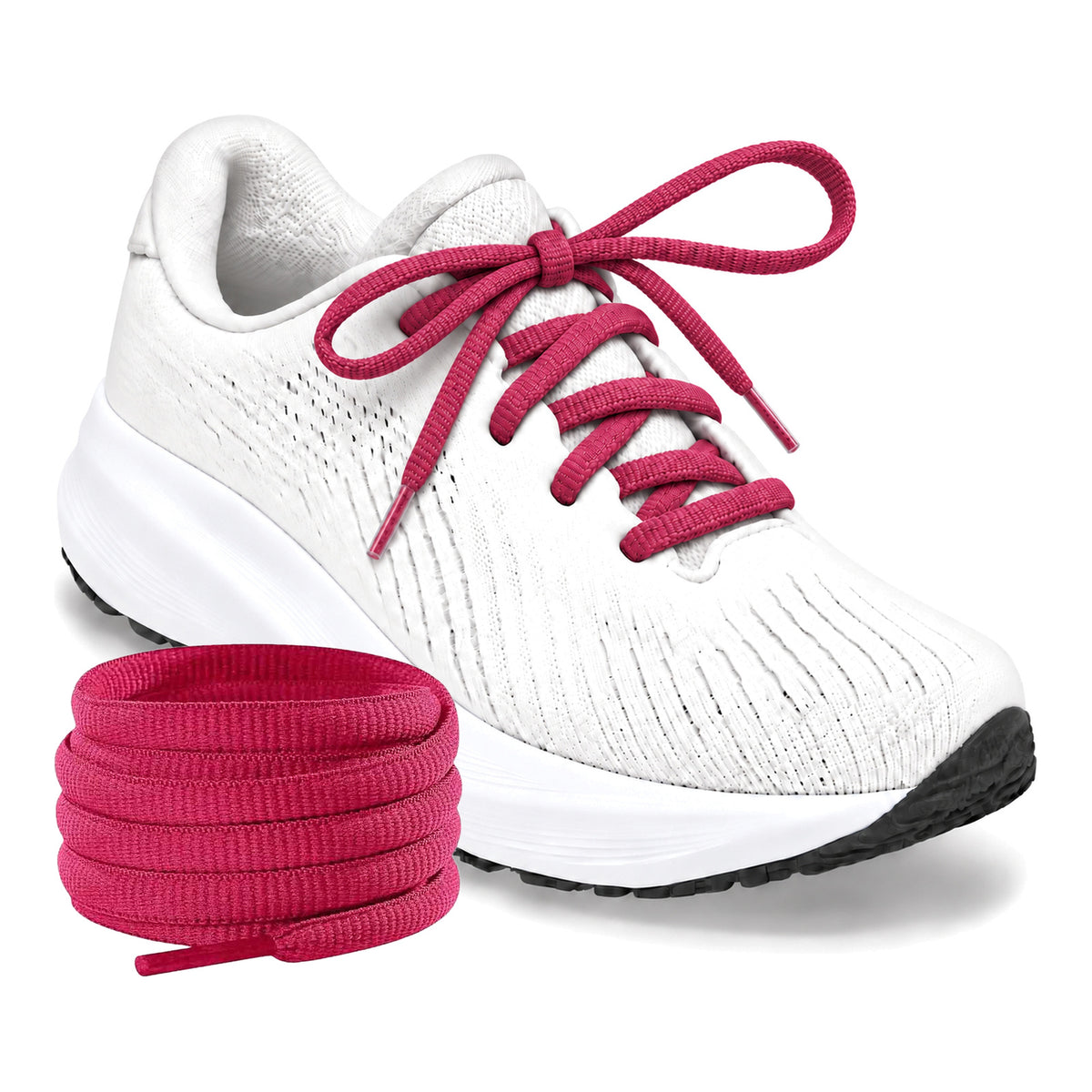 Pink – ovale veters halfrond loopschoenen pink 04 loopschoen wit rol