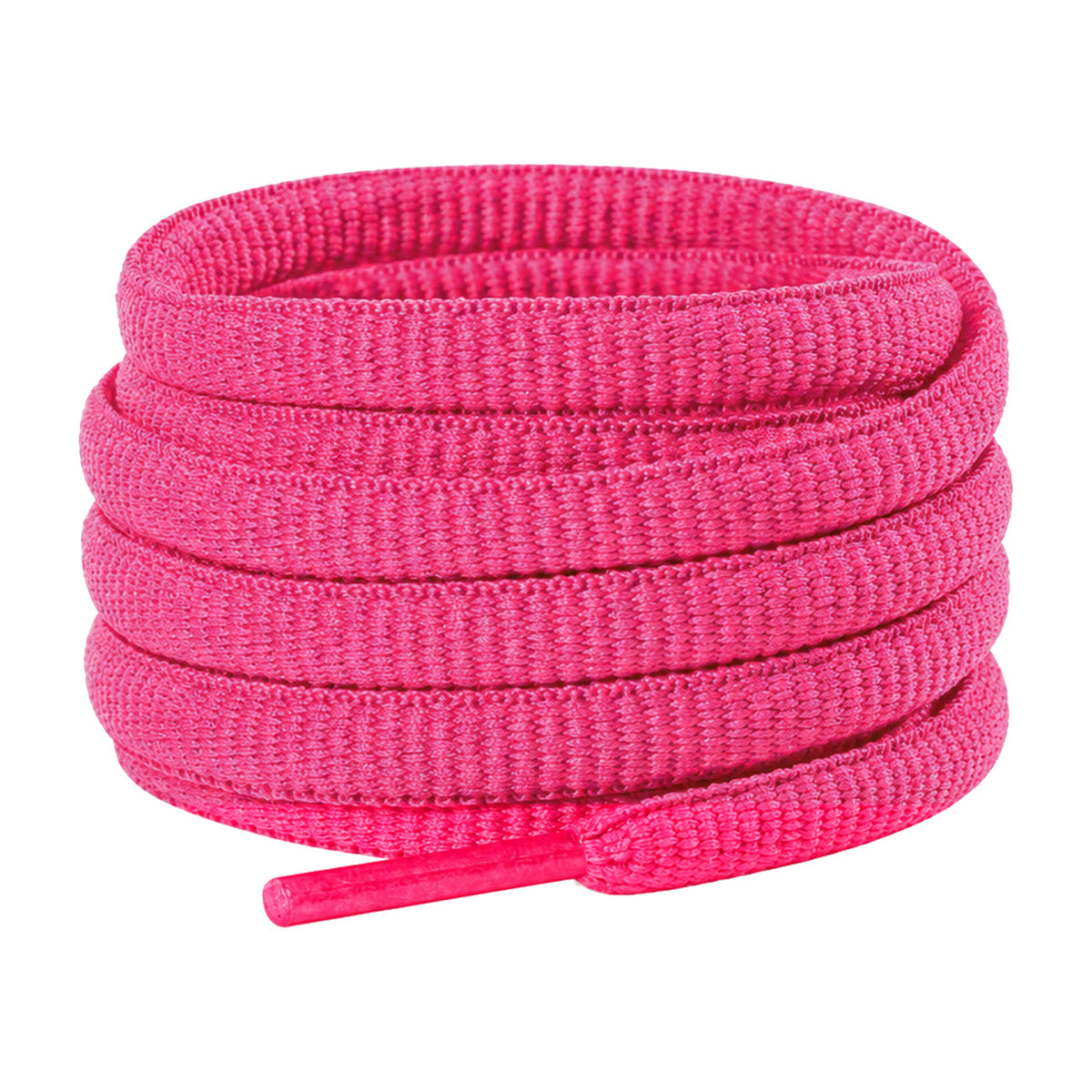 Pink neon – ovale veters halfrond loopschoenen pink neon 01 hoofdafbeelding