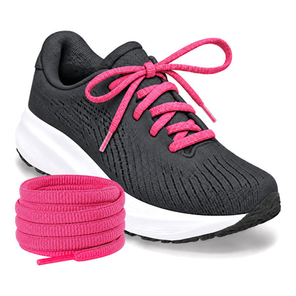 Pink neon – ovale veters halfrond loopschoenen pink neon 02 loopschoen antraciet rol