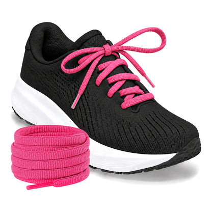 Pink neon – ovale veters halfrond loopschoenen pink neon 03 loopschoen zwart rol