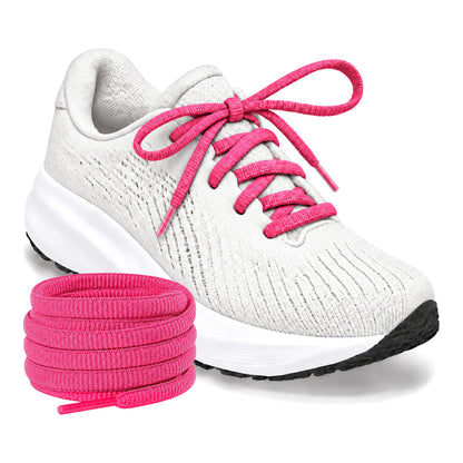 Pink neon – ovale veters halfrond loopschoenen pink neon 04 loopschoen wit rol