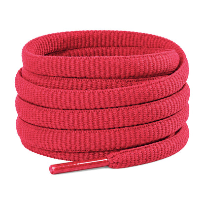 Rood – ovale veters halfrond loopschoenen rood 01 hoofdafbeelding