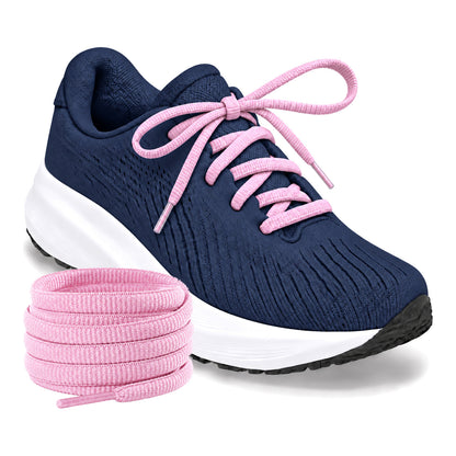 Roze – ovale veters halfrond loopschoenen roze 03 loopschoen blauw navy rol
