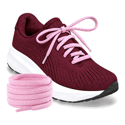 Roze – ovale veters halfrond loopschoenen roze 04 loopschoen bordeaux rol
