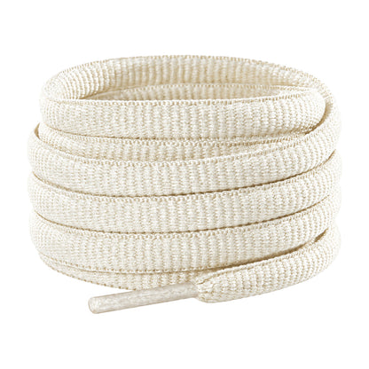 Wit crème – ovale veters halfrond loopschoenen wit creme 01 hoofdafbeelding