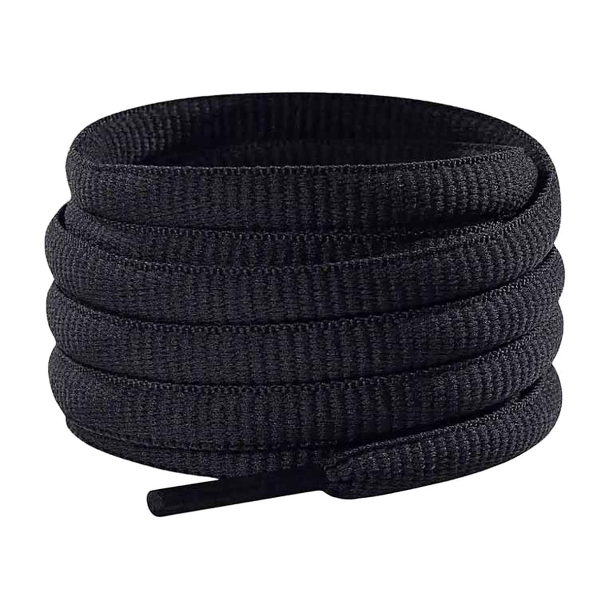 Zwart – ovale veters halfrond loopschoenen zwart 01 hoofdafbeelding