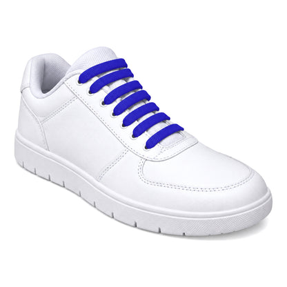 Blauw – silicone veters blauw donker 02 aan schoen