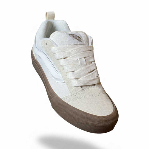 VANS Knu Skool veters – Plat 1 cm breed, Wit