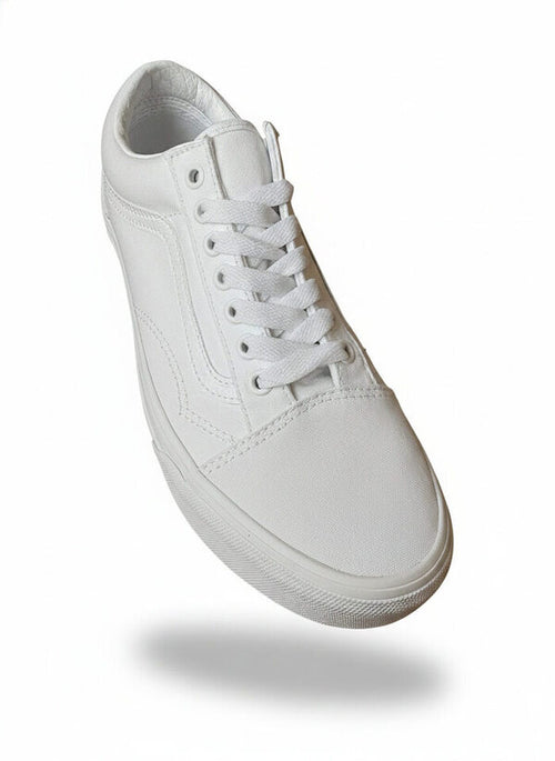 VANS Old Skool veters – Plat standaard 8mm breed, Wit