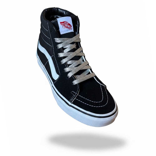 VANS SK8-Hi veters – Plat 1cm breed, Zilver Glitter