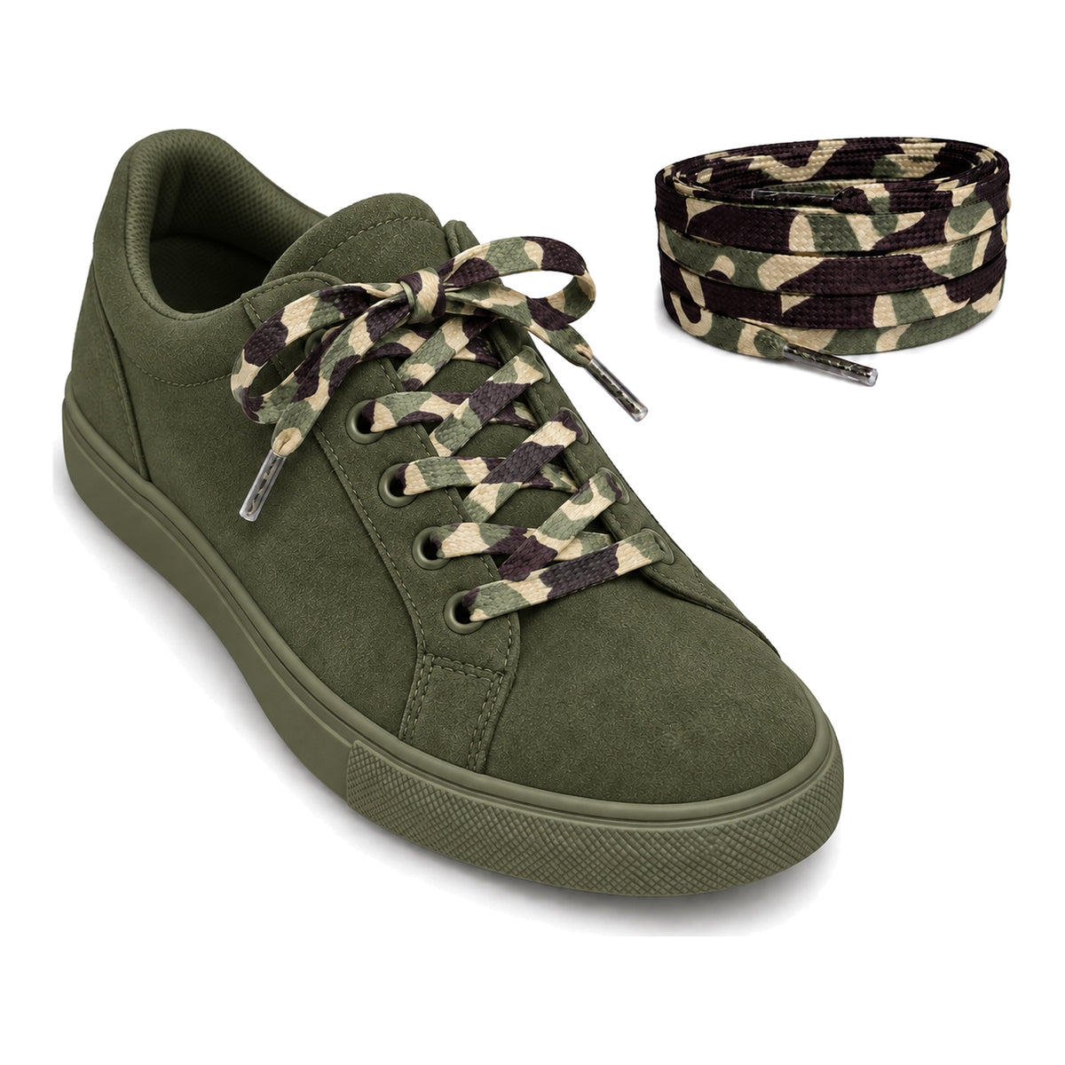 Camouflage – veters camouflage 03 sneaker olijf