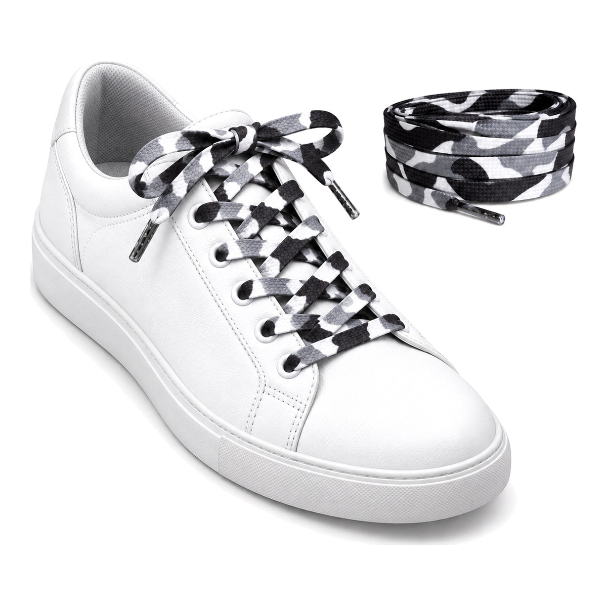 Camouflage Wit – veters camouflage wit 03 sneaker wit