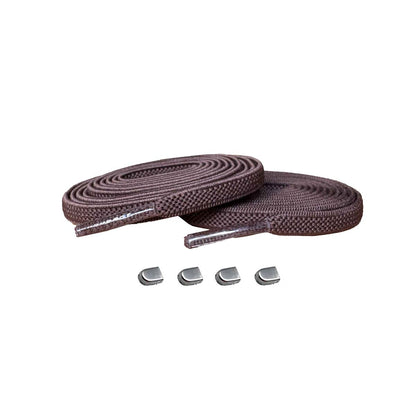 veters-elastisch-bruin-capsule-zilver-mat